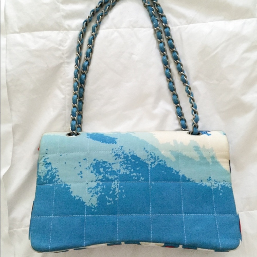 Chanel Surf Wave handbag Authentic Purse ocean - Picture 4 of 9